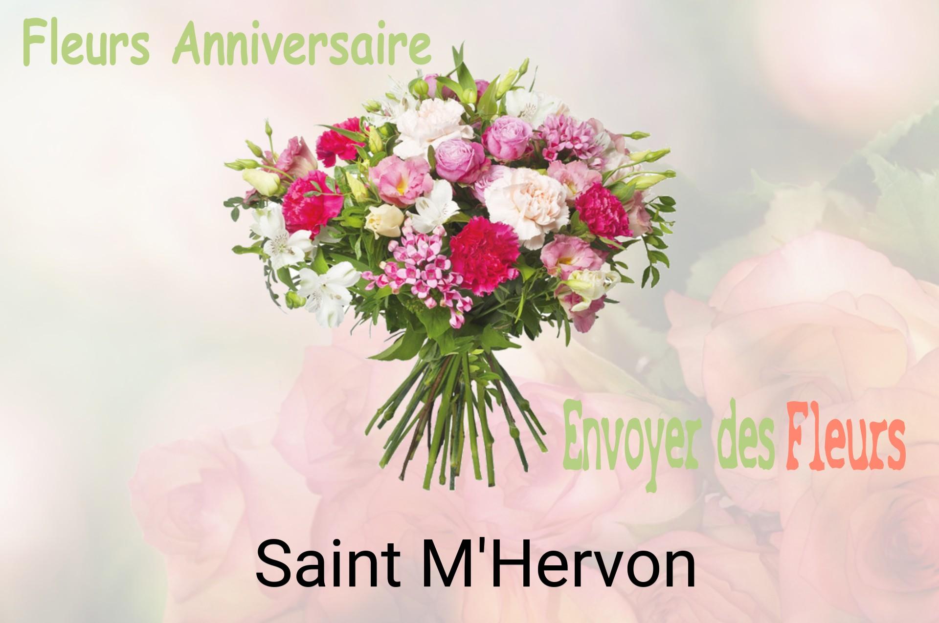 Bouquet de fleurs d’anniversaire livré à Saint-M'Hervon