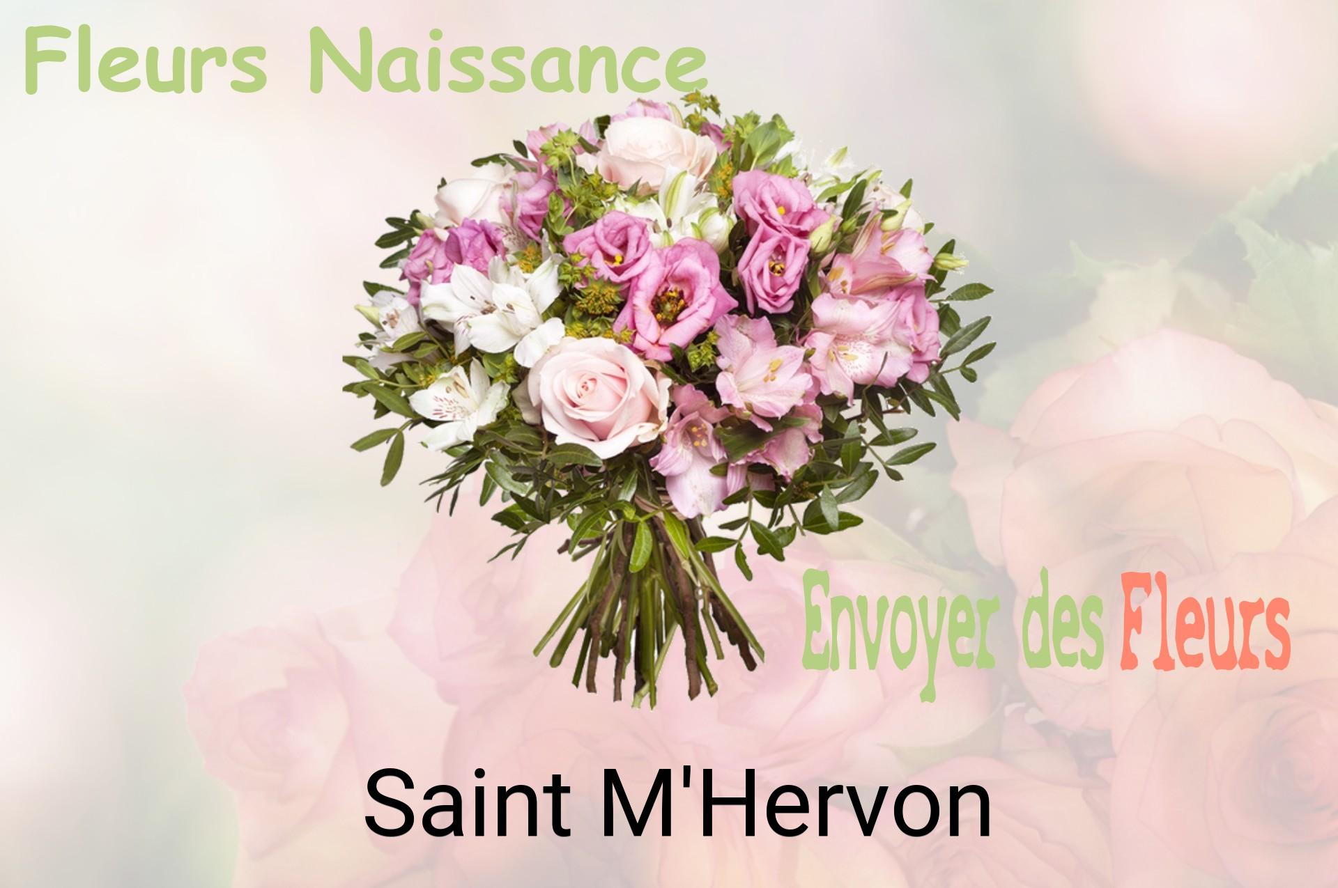 Bouquet de fleurs de naissance livré à Saint-M'Hervon