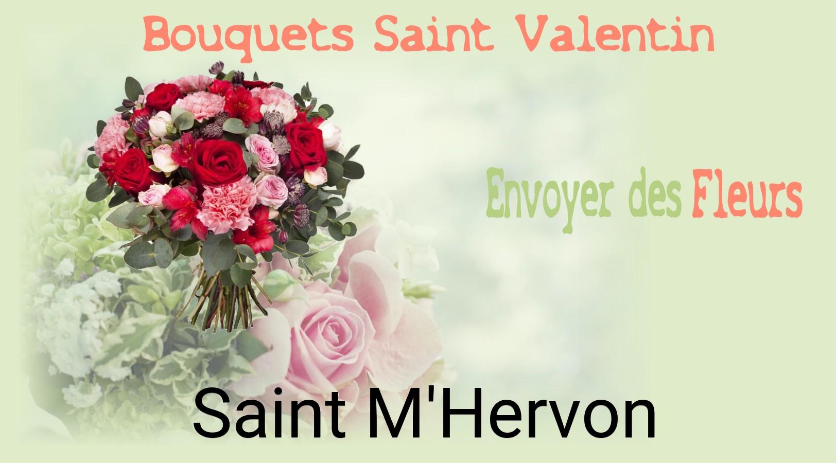 Roses de Saint-Valentin livrées à Saint-M'Hervon
